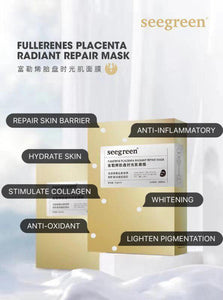Seegreen Fullerenes Placenta Radiant Repair Mask